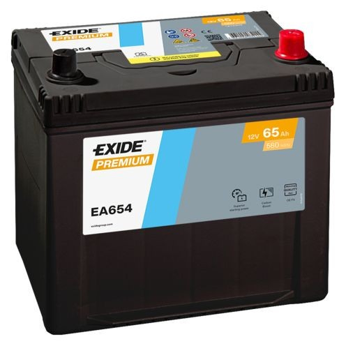 Батарея акумуляторна Exide EA654 ціна, від 116.46 USD