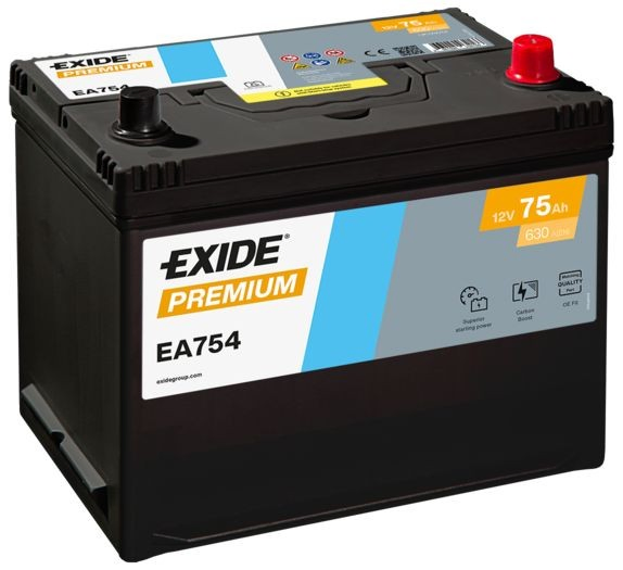 Акумуляторна батарея, АКБ EA754 Exide