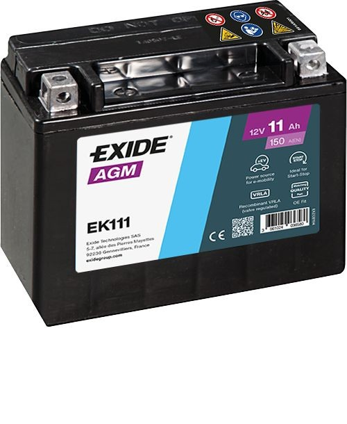 EK111 Exide Авто акумулятор