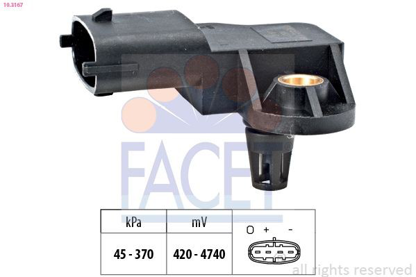 103167 Facet Датчик наддува