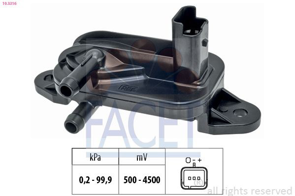 SPS008 Magneti Marelli Датчик тиску вихлопних газів