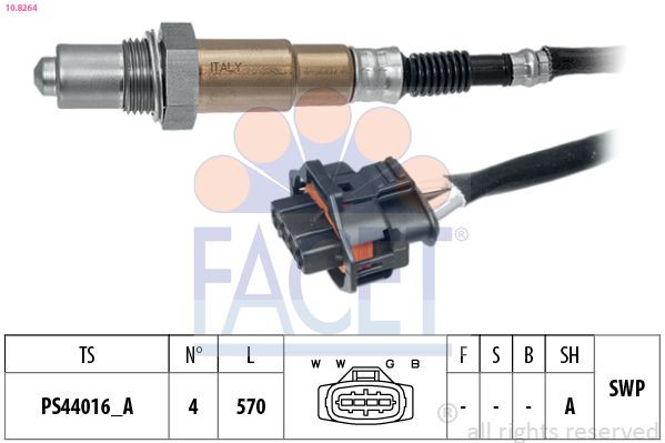 OSM028 Magneti Marelli Лямбда зонд після каталізатора, правий