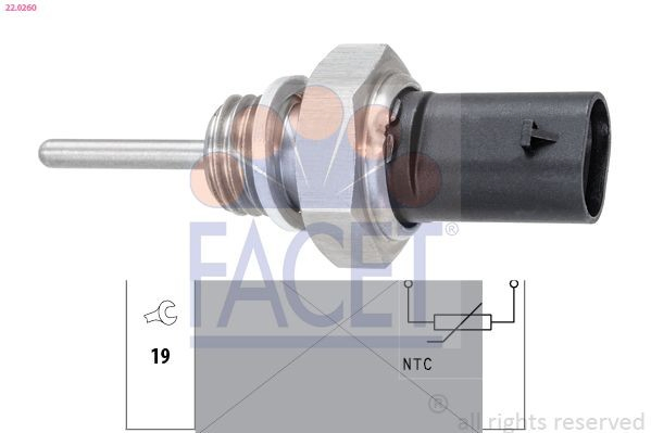 K68142905AB Fiat/Alfa/Lancia Датчик температури відпрацьованих газів (ВГ), до каталізатора