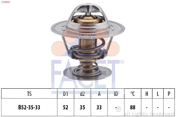 78394S Facet Авто термостат