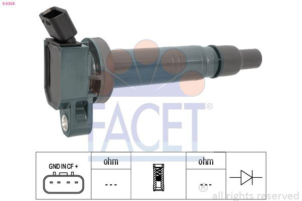 96358 Facet Котушка запалювання