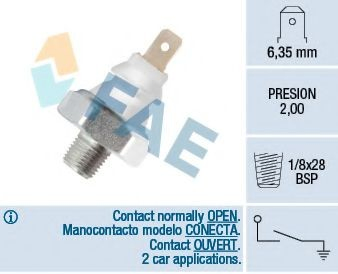 Манометри (показник тиску масла) FAE 12940 ціна, від 7.02 USD