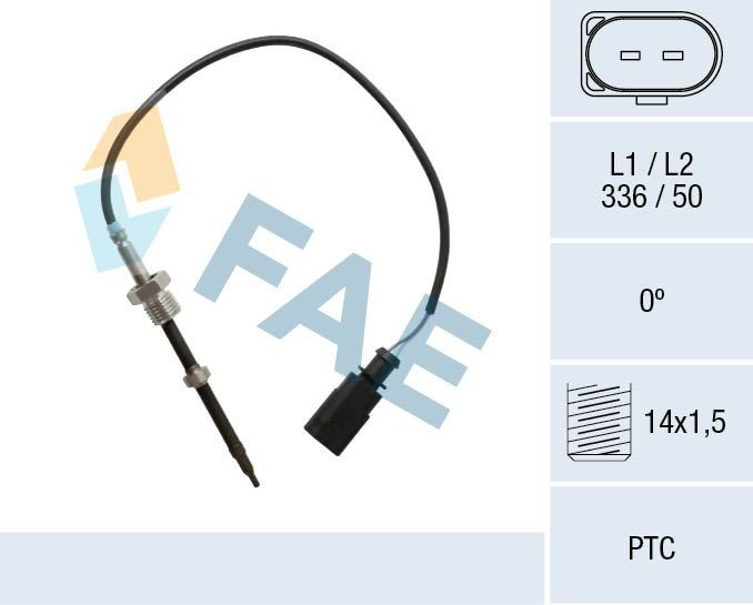 68025 FAE Датчик температури відпрацьованих газів (ВГ), перед фільтром сажі