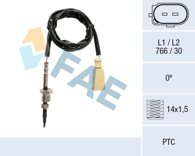 68030 FAE Датчик температури відпрацьованих газів (ВГ), фільтр сажі