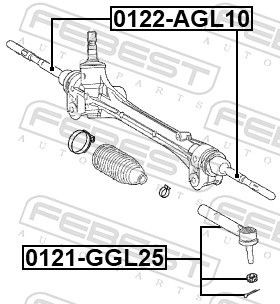 Наконечник рульовий Lexus RX 450H/350L/200T позашляховик (L25) (2015 - 2022) ціна, від 18.00 USD