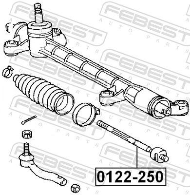 Купити M50901NW Motorherz Тяга рульова поздовжня