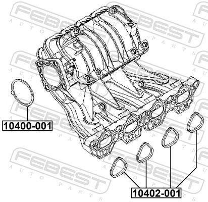  Прокладка впускного колектора Chevrolet Cruze 