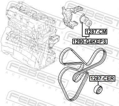  Натягувач приводного ременя KIA Sportage 3