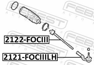 Тяга рульова поперечна Febest 2122FOCIII ціна, від 12.46 USD