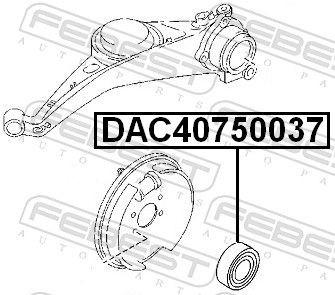  Підшипник задньої ступиці Mazda Tribute 