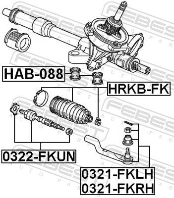  Пильник рульової рейки Honda Civic 8