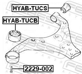 Сайлентблок нижнього важеля передньої підвіски Febest HYABTUCS ціна, від 6.45 USD