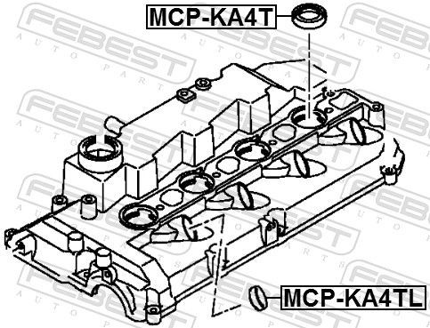 Кільце ущільнювальне свічкового колодязя Febest MCPKA4TL ціна, від 2.37 USD