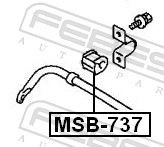 Втулка стабілізатора заднього Febest MSB737 ціна, від 2.39 USD
