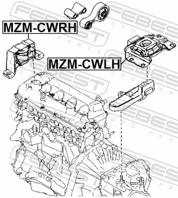 Купити Подушка (опора) двигуна, права Mazda 3  BL