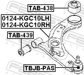 Сайлентблок переднього важеля NMS1684 NIPPON MOTORS