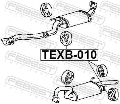  Подушка глушника Mitsubishi Lancer 4