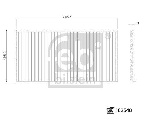 Фільтр салону 182548 Febi