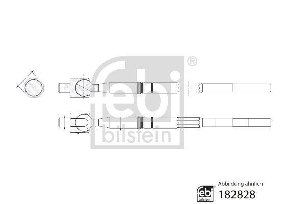182828 Febi Тяги кермові