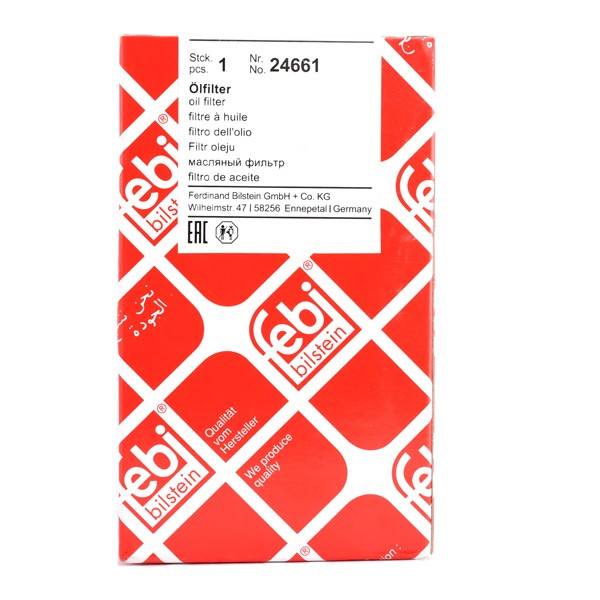 Масляний фільтр двигуна Febi 24661 ціна, від 4.32 USD