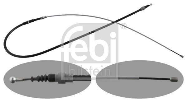 Трос ручного гальма задній, правий/лівий Febi 48308 ціна, від 8.83 USD