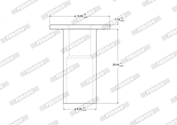 Клепка накладки барабанних колодок N007338008308 Mercedes