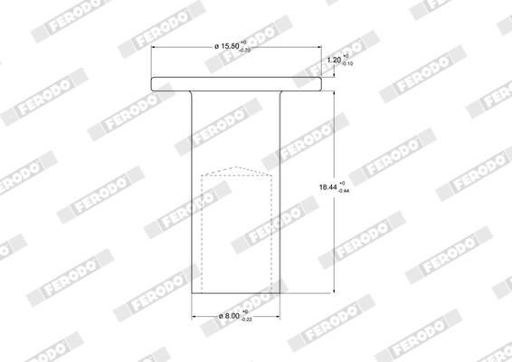Клепка накладки барабанних колодок A3079900197 Mercedes