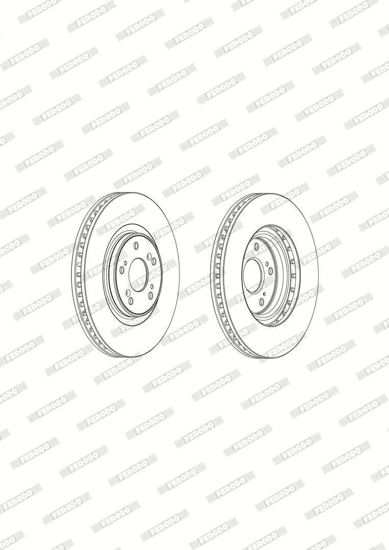 Диск переднього гальма Ferodo DDF1777C1 ціна, від 71.63 USD