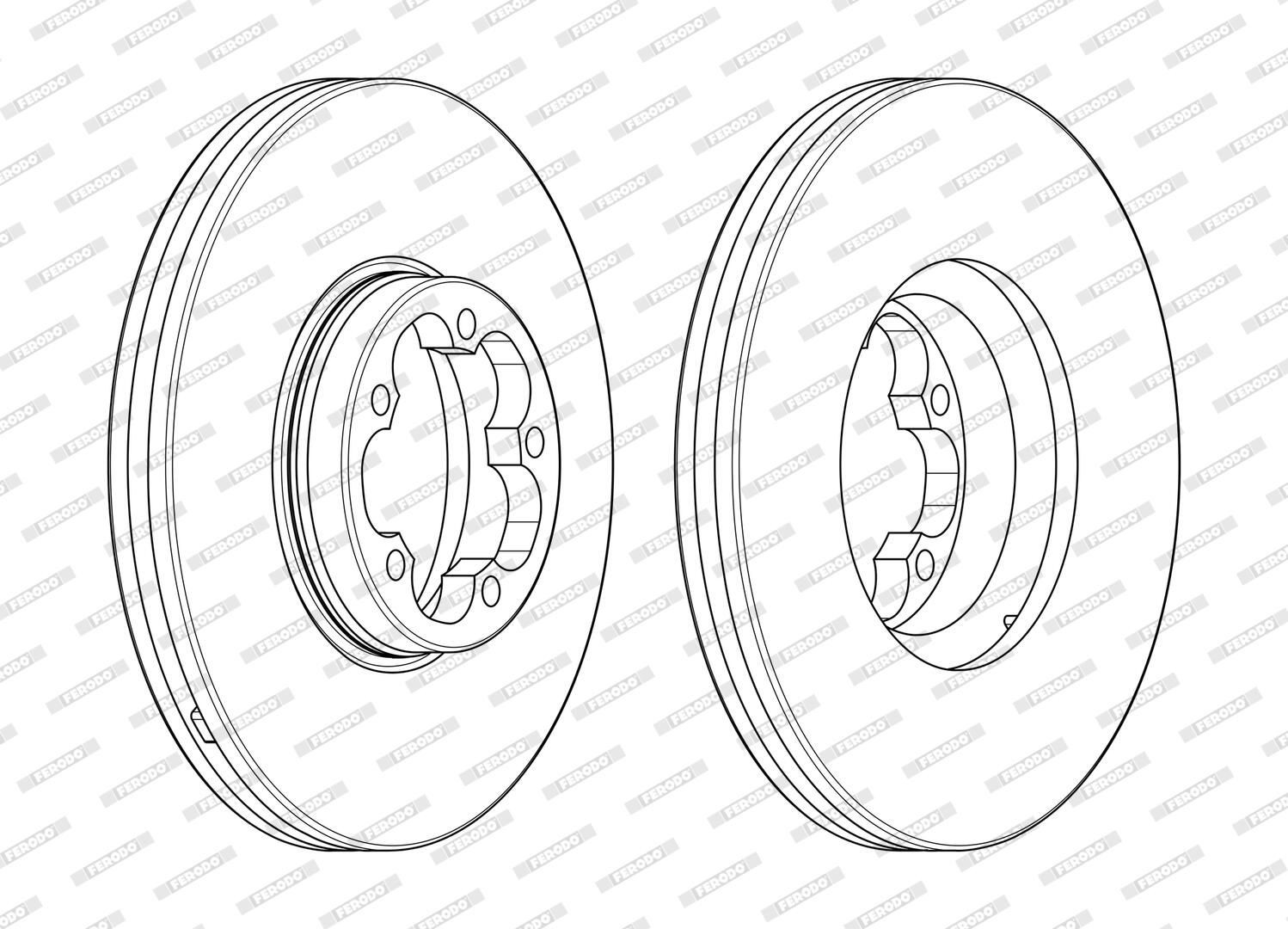Диск переднього гальма Ferodo DDF24681 ціна, від 69.17 USD