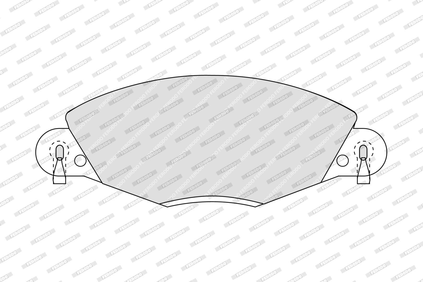 Гальмівні колодки Ferodo FDB1412 ціна, від 36.96 USD
