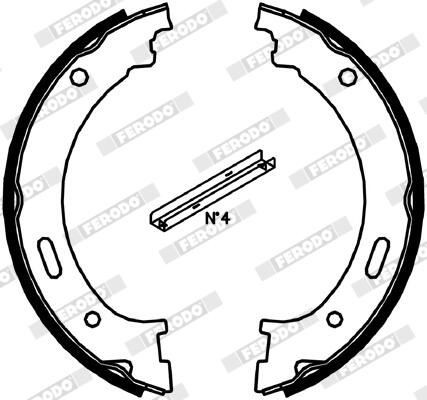 Колодки ручника / стоянкового гальма Ferodo FSB4058 ціна, від 38.31 USD