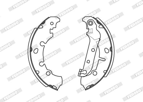 Колодки гальмові задні, барабанні Ferodo FSB635 ціна, від 129.26 USD
