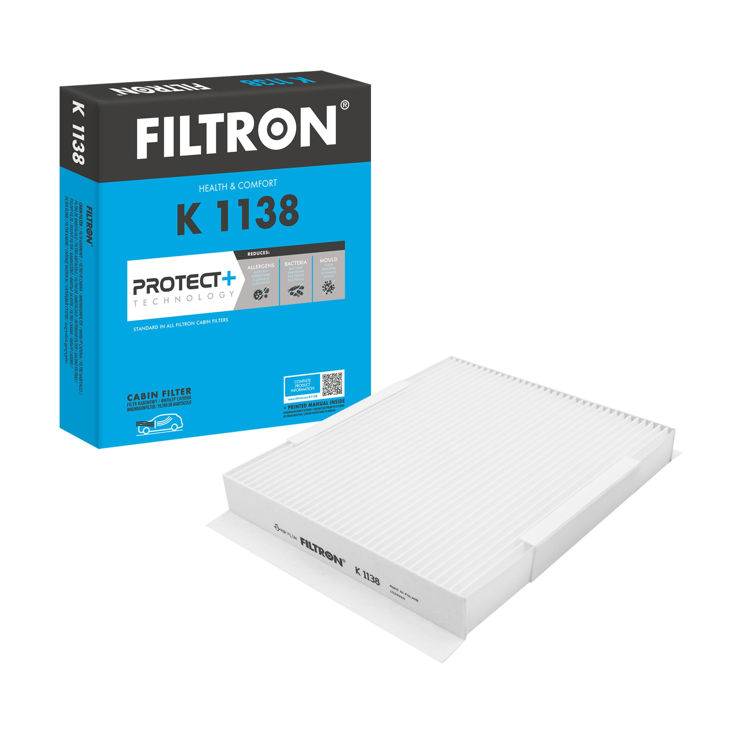 K1138 Filtron Внутрішньосалонний фільтр