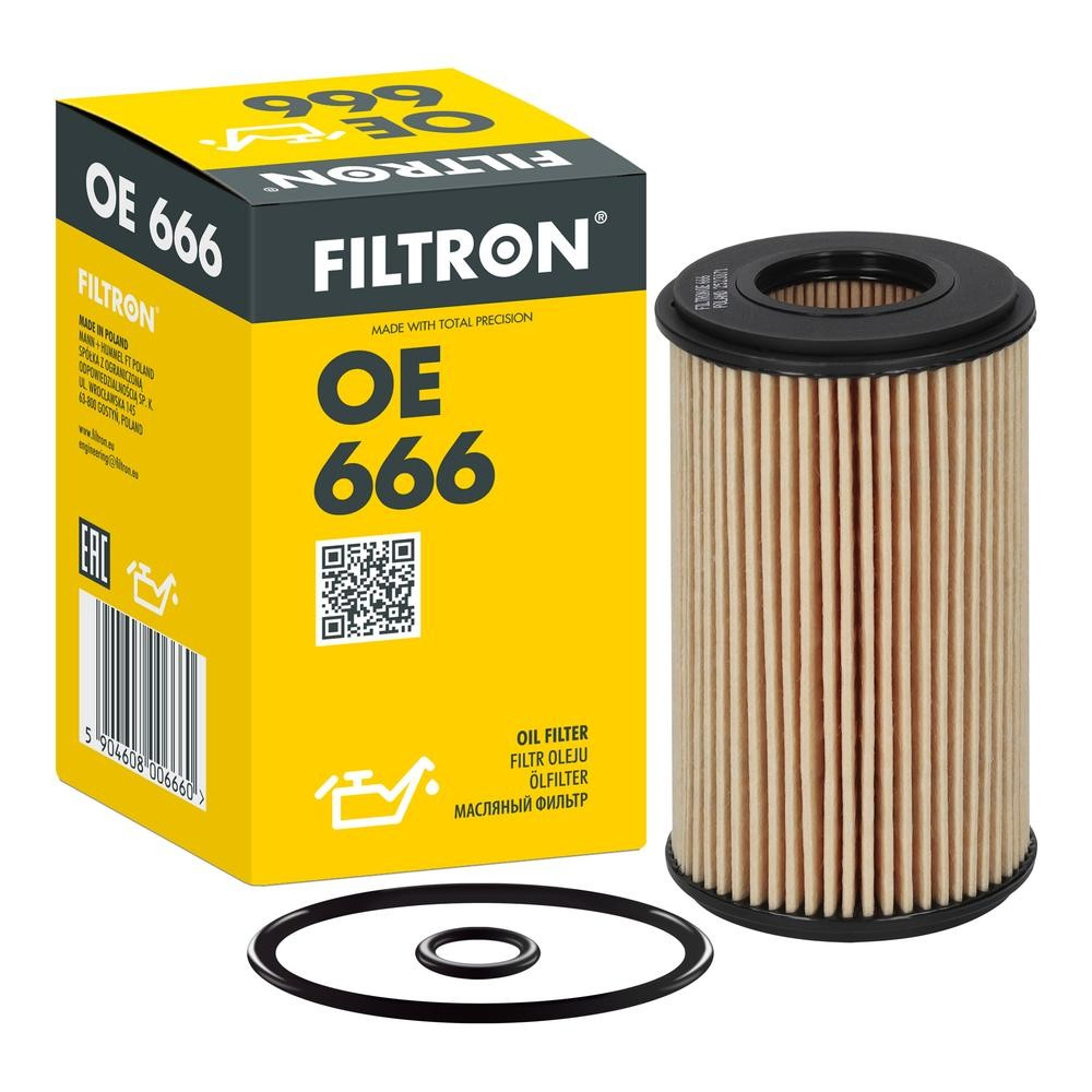 Масляний фільтр двигуна Filtron OE666 ціна, від 4.00 USD