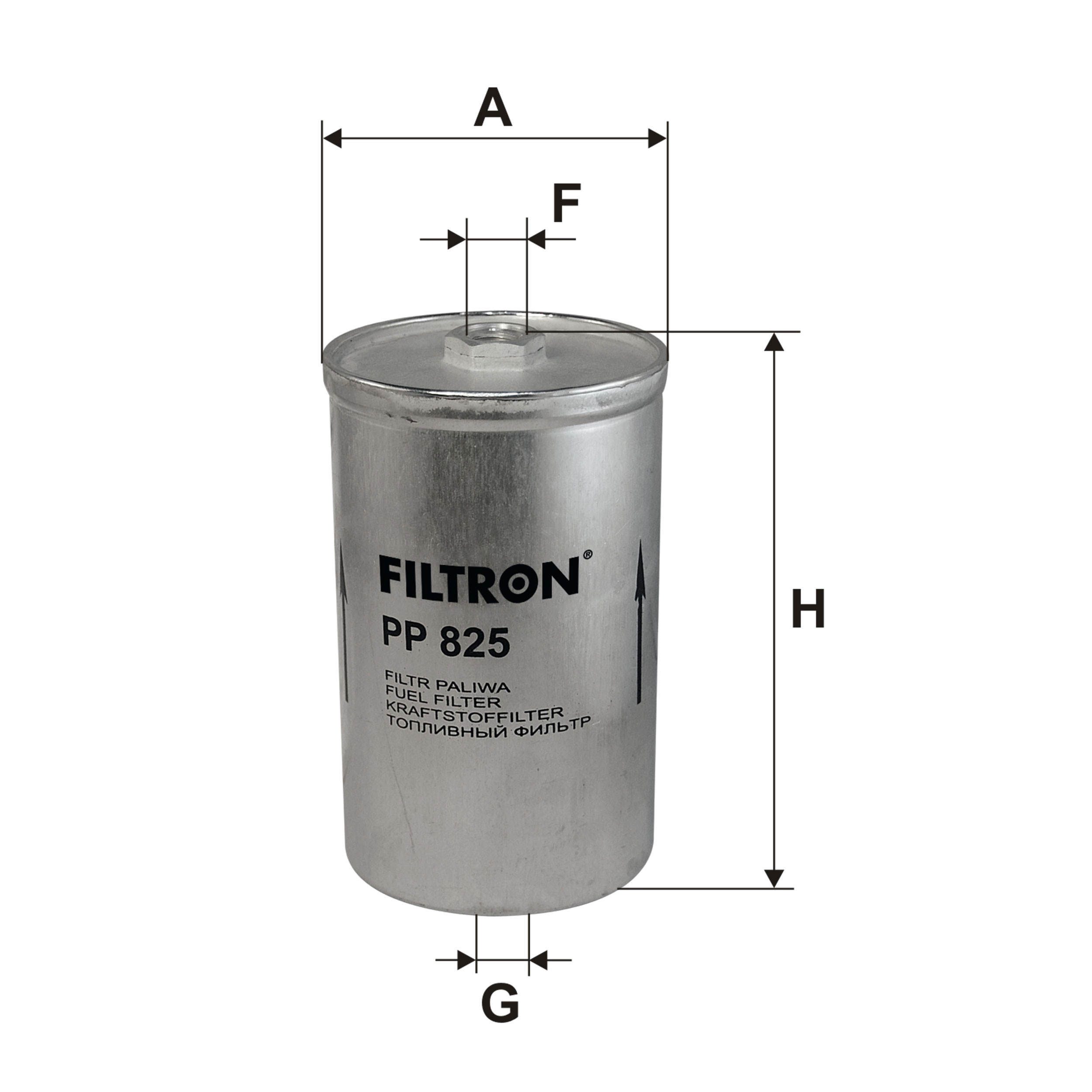 Фільтр тонкого очищення палива Filtron PP825 ціна, від 8.57 USD