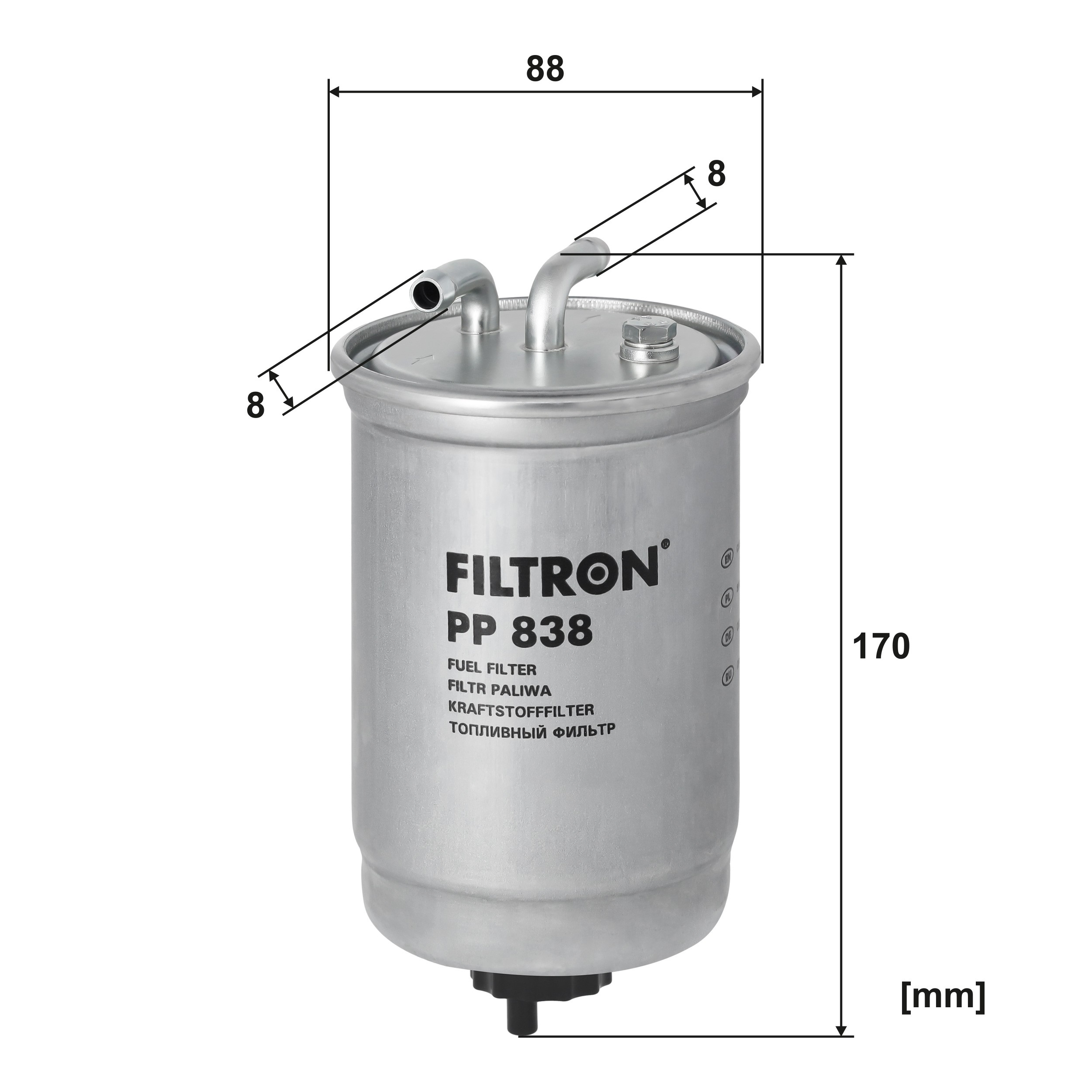 PP838 Filtron Фільтр палива