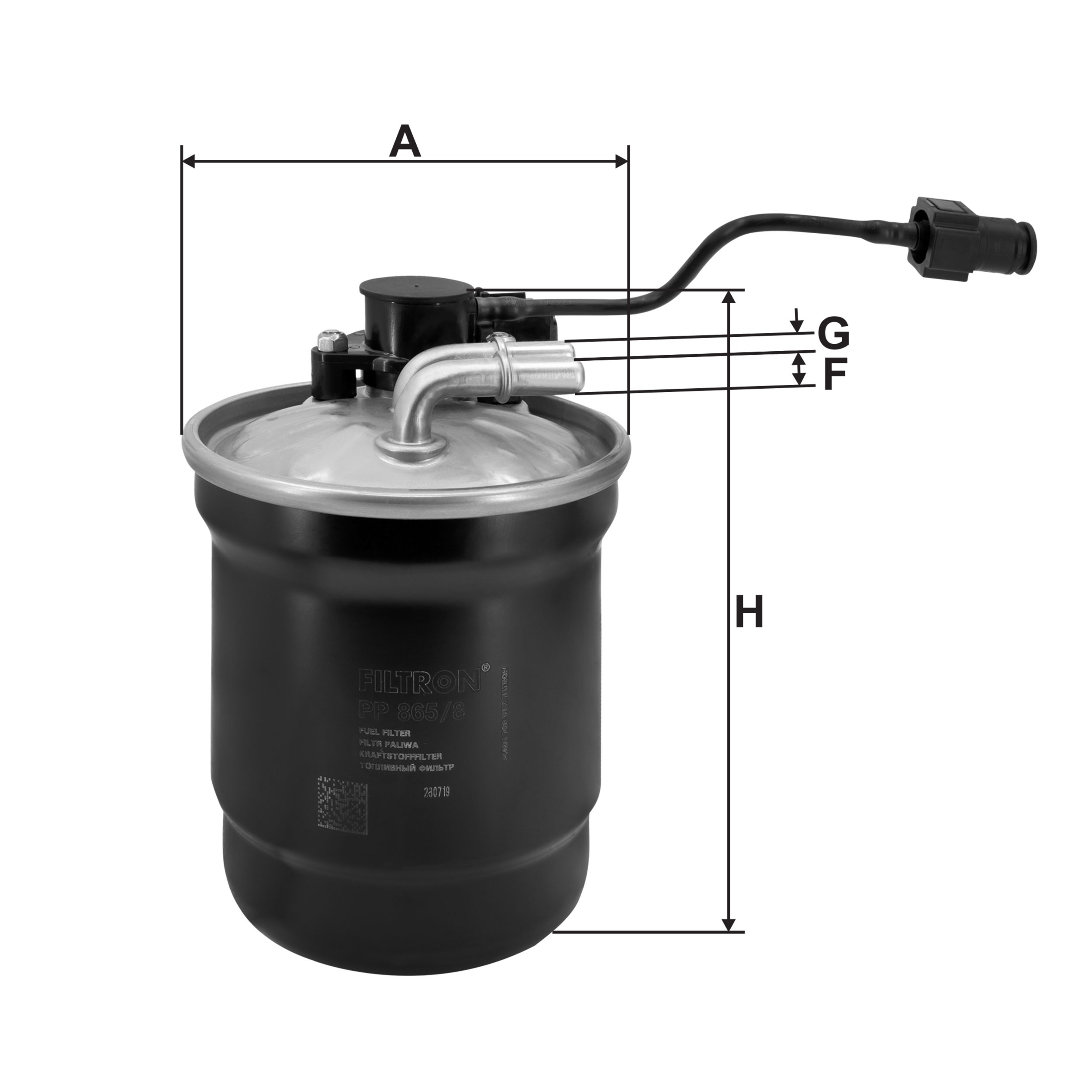 Фільтр паливний Filtron PP8658