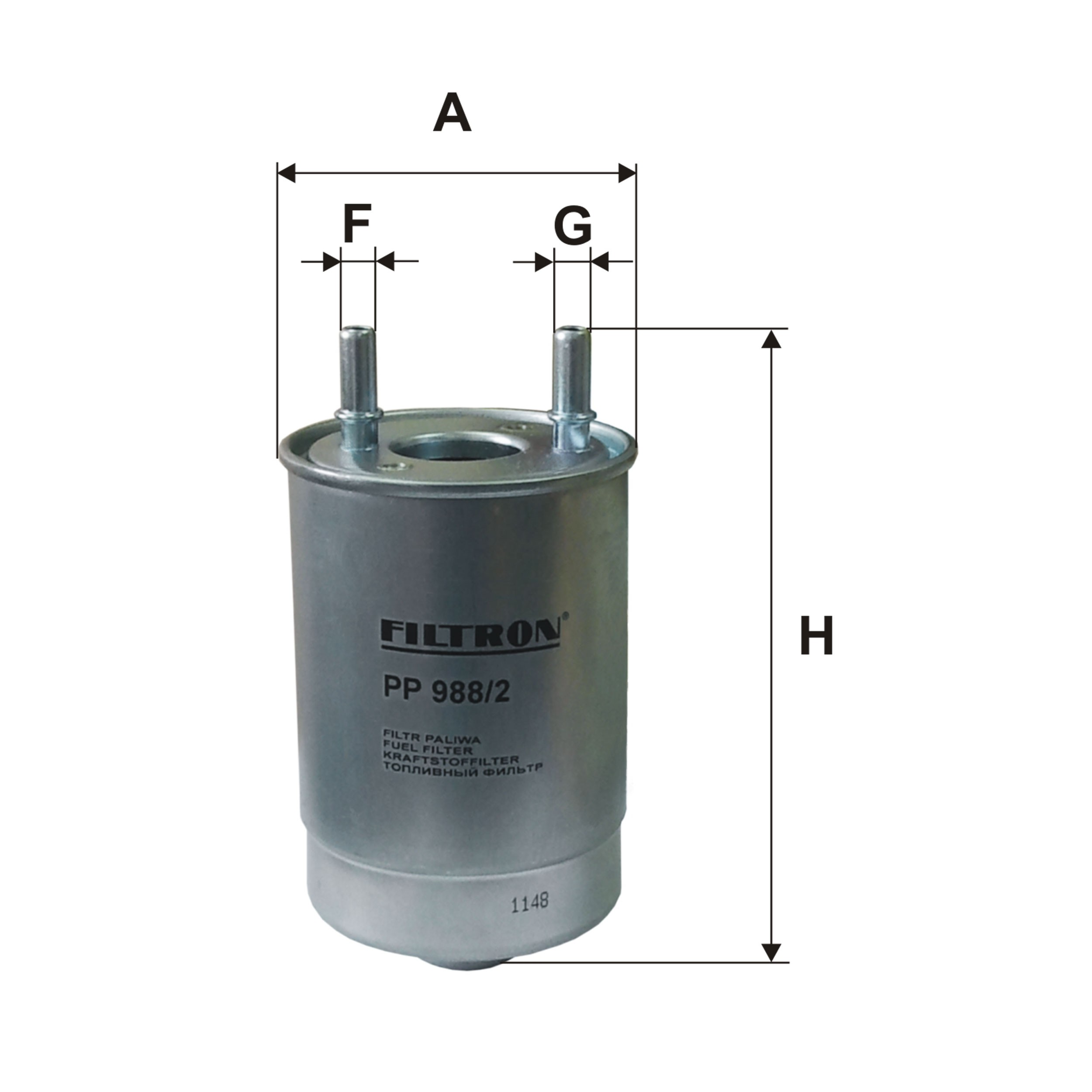 Паливний фільтр PP9882 Filtron