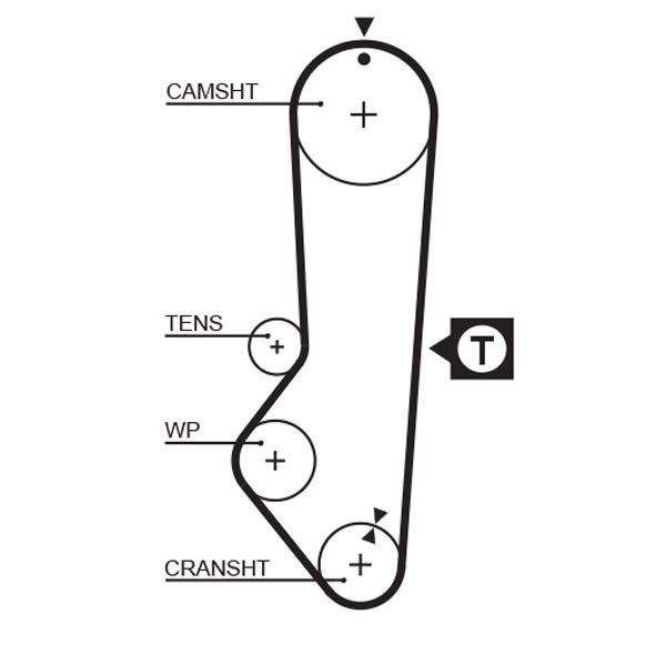 Купити Комплект ГРМ Ford Fiesta Mk2 FBD