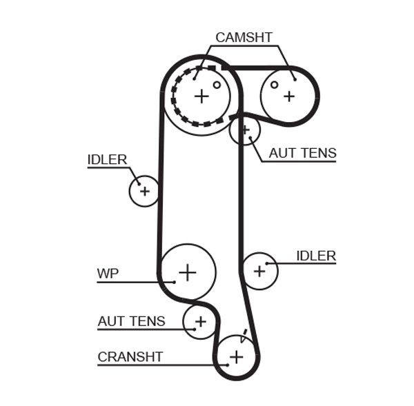 Комплект ГРМ KP45565XS Gates