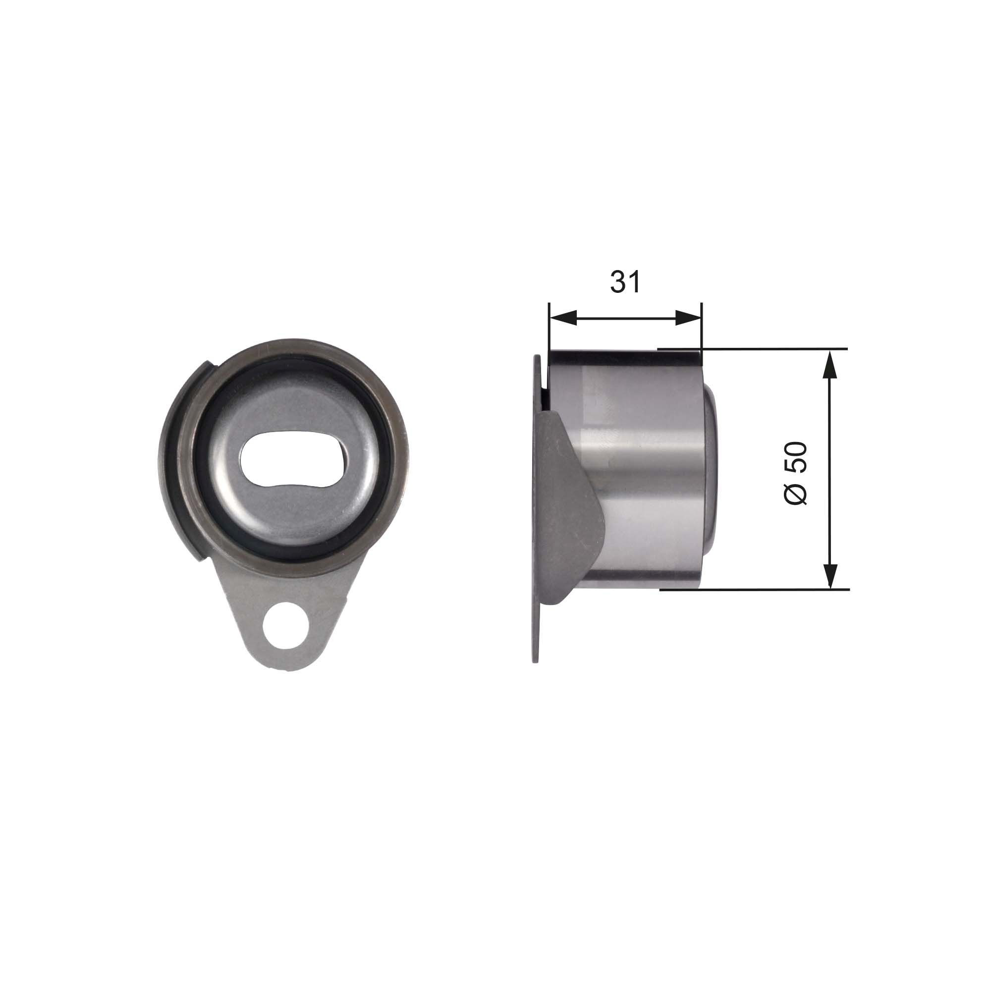 Ролик натяжителя ременя газорозподілу GP EG9109609 ціна, від 12.92 USD