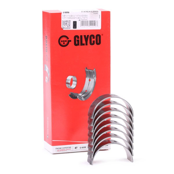Вкладиші колінвала, шатунні, комплект, 1-й ремонт (+0,25) Glyco 0141424025MM ціна, від 13.99 USD