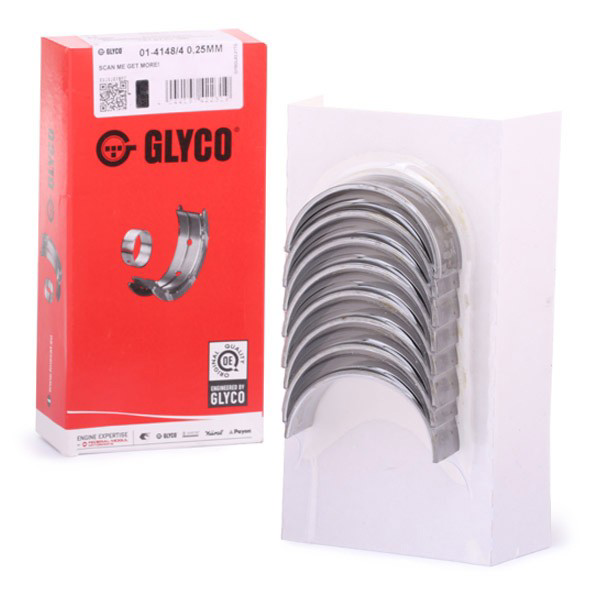Вкладиші колінвала, шатунні, комплект, 1-й ремонт (+0,25) Glyco 0141484025MM ціна, від 14.65 USD