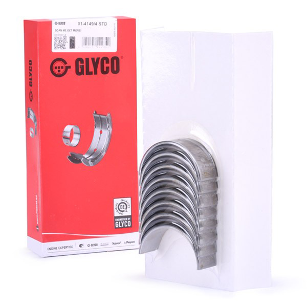 Купити 0141494STD Glyco Вкладиші коленвала шатунні