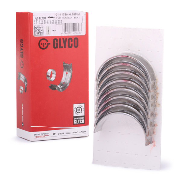 Вкладиші колінвала, шатунні, комплект, 1-й ремонт (+0,25) Glyco 0141754025MM ціна, від 10.79 USD
