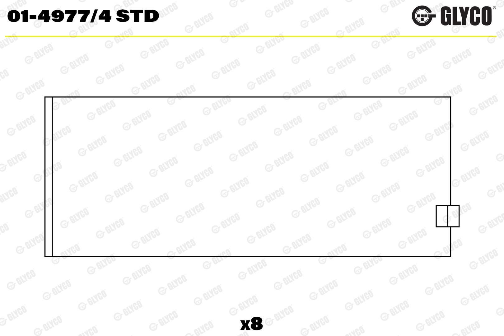 Шатунні вклалиші колінвала STD TDC CB2805STD ціна, від 7.46 USD